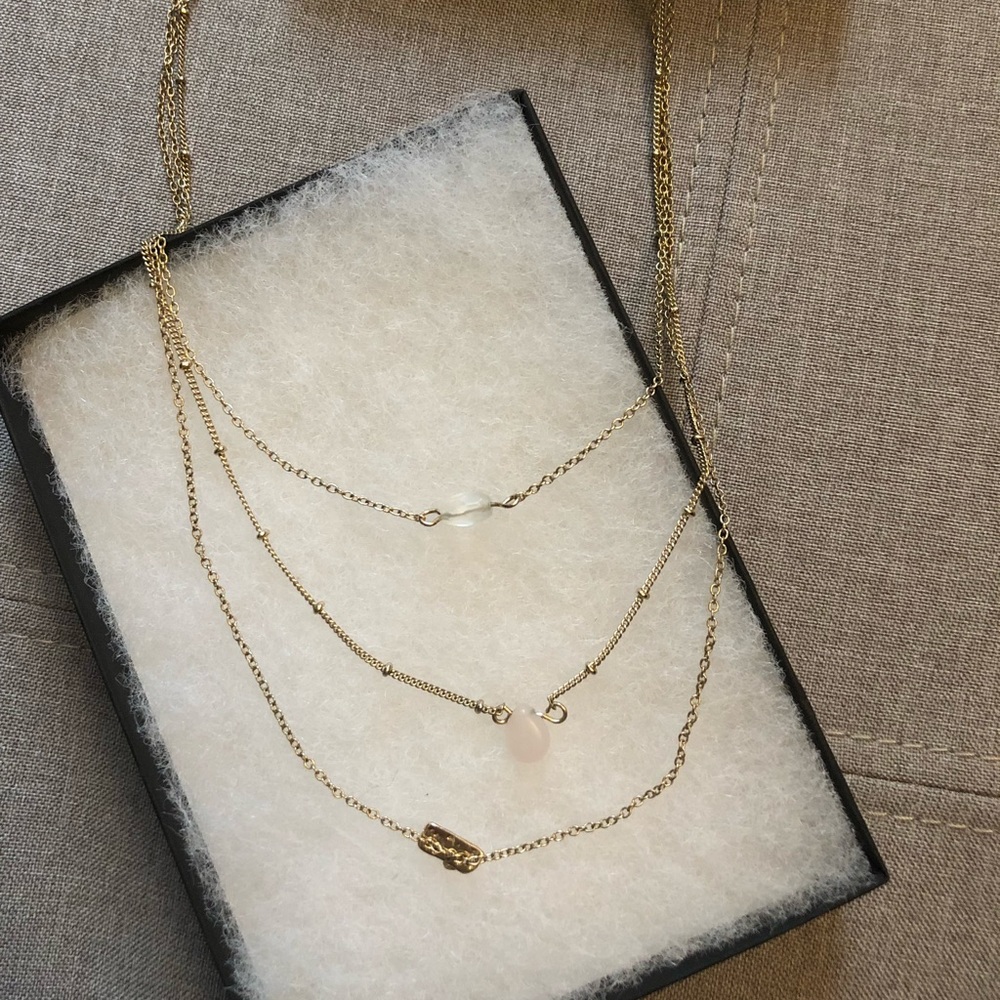 Gold multi layer necklace South Moon Under